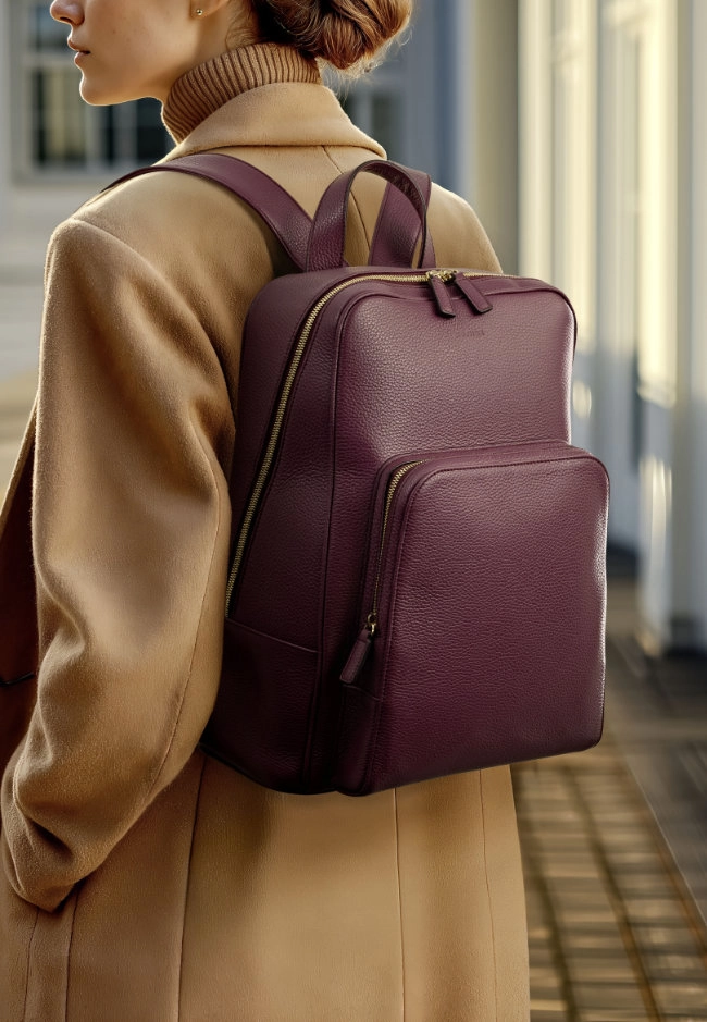 Rucksack Adri Leder, Dame, Balkon Rucksack Adri Leder